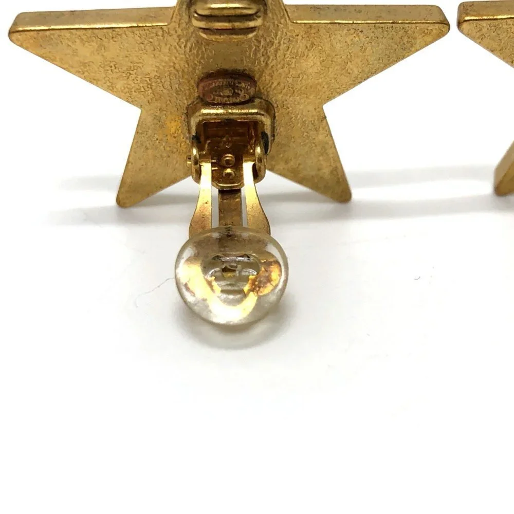 CHANEL Vintage Gold Earrings